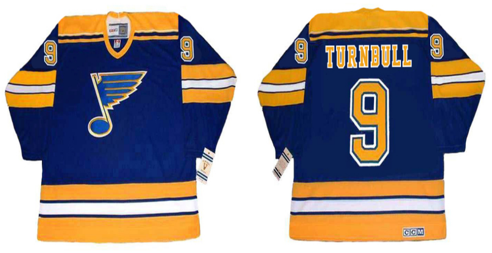 2019 Men St.Louis Blues #9 Turnbull blue CCM NHL jerseys